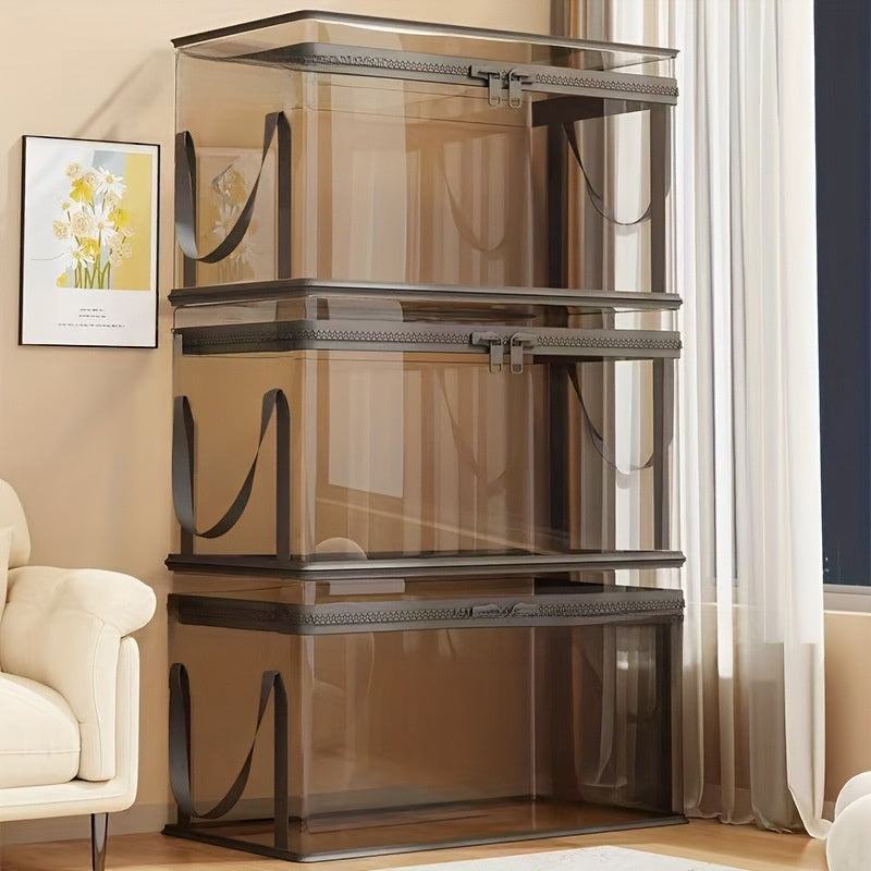 Foldable Transparent Book Storage Box