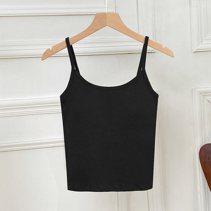Women's Cami Crop Bra Spaghetti Camisole