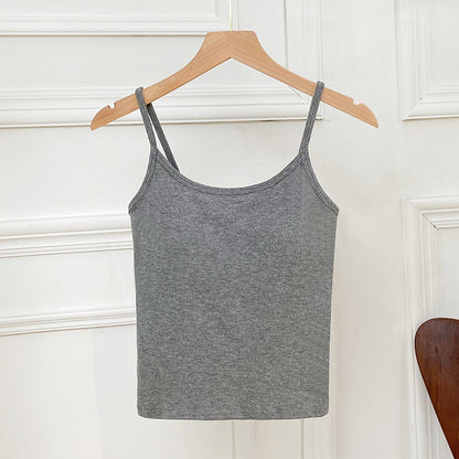 Women's Cami Crop Bra Spaghetti Camisole